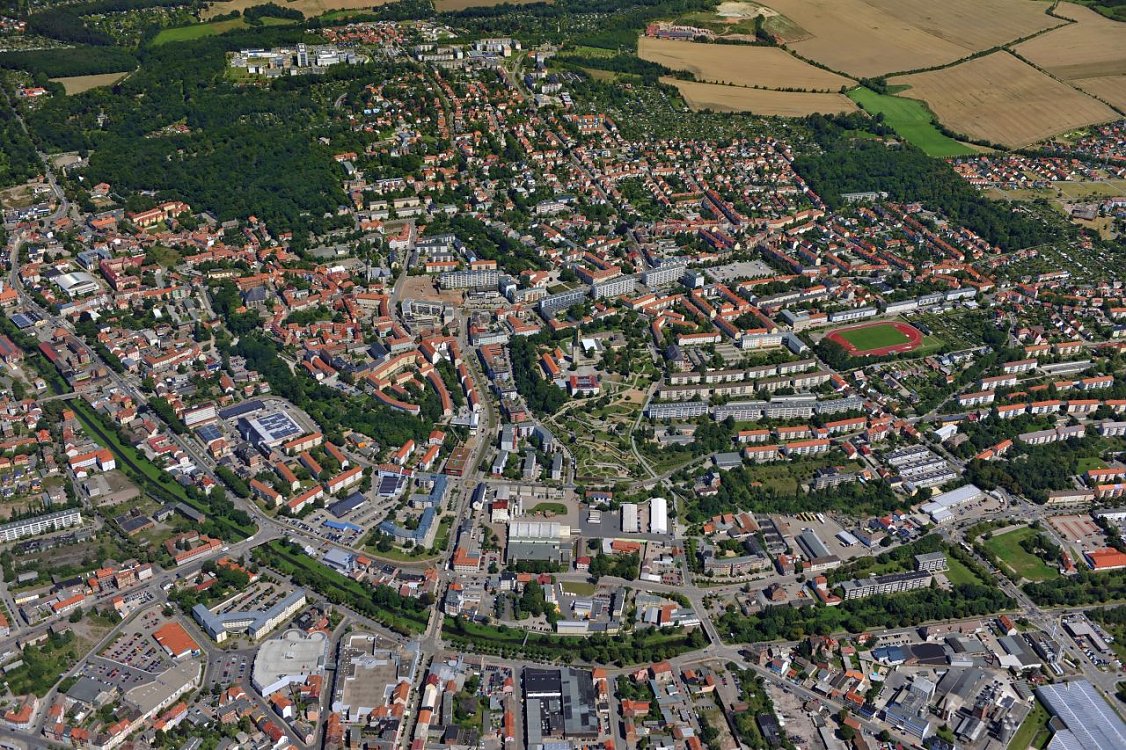 Nordhausen von oben (Foto: Nürnberg Luftbild, Hajo Dietz) Bild: Nordhausen von oben