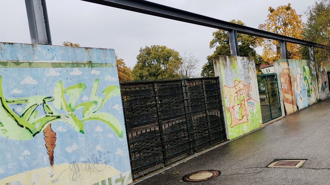 Bild: Graffiti-Wand Petersberg