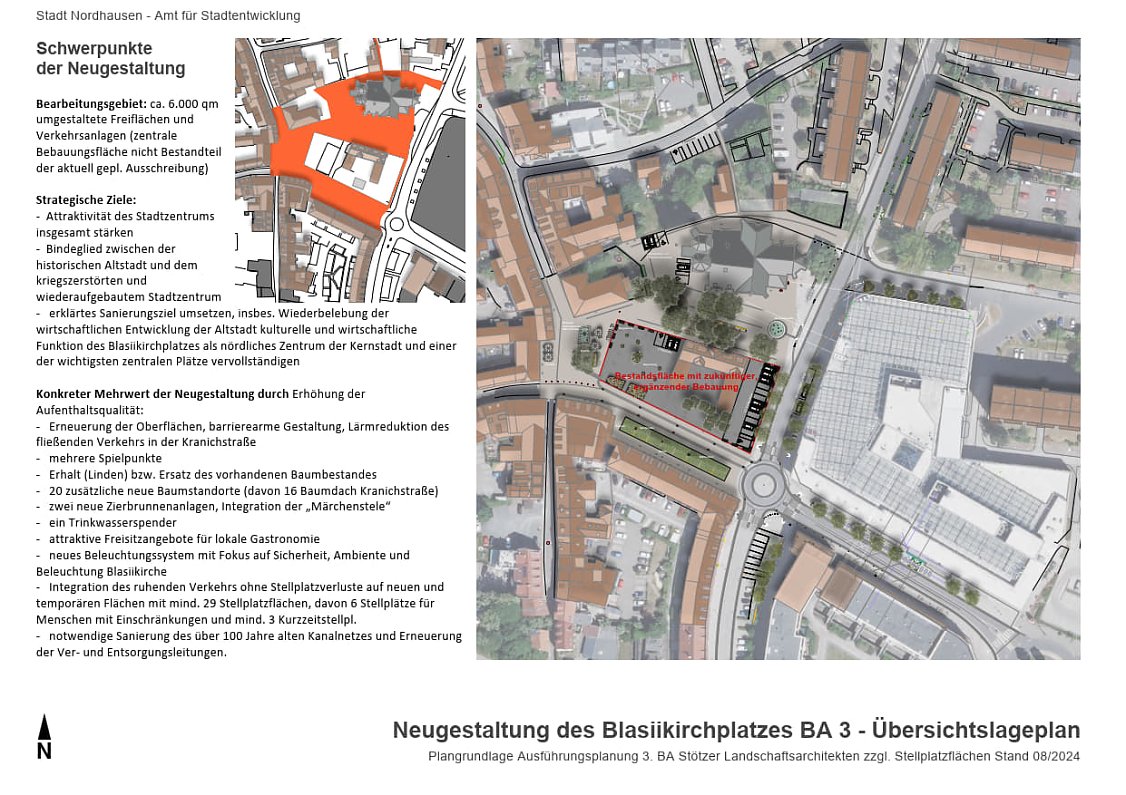 Neugestaltung Blasiikirchplatz (Foto: Stadtverwaltung Nordhausen) Bild: Neugestaltung Blasiikirchplatz
