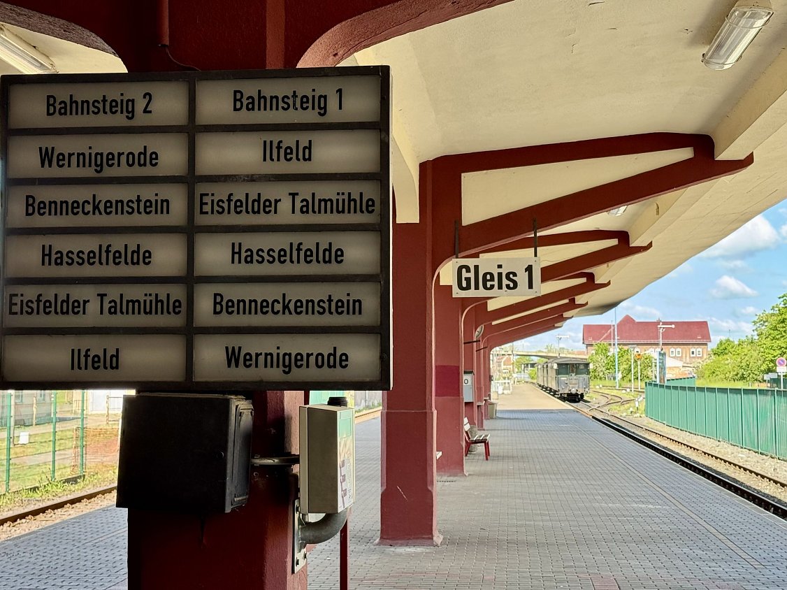 Bahnhof Harzquerbahn (Foto: Stadtverwaltung Nordhausen) Bild: Bahnhof der Harzquerbahn in Nordhausen.