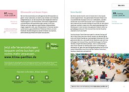 Bild: Veranstaltungen Klima-Pavillon April bis Juni 2021